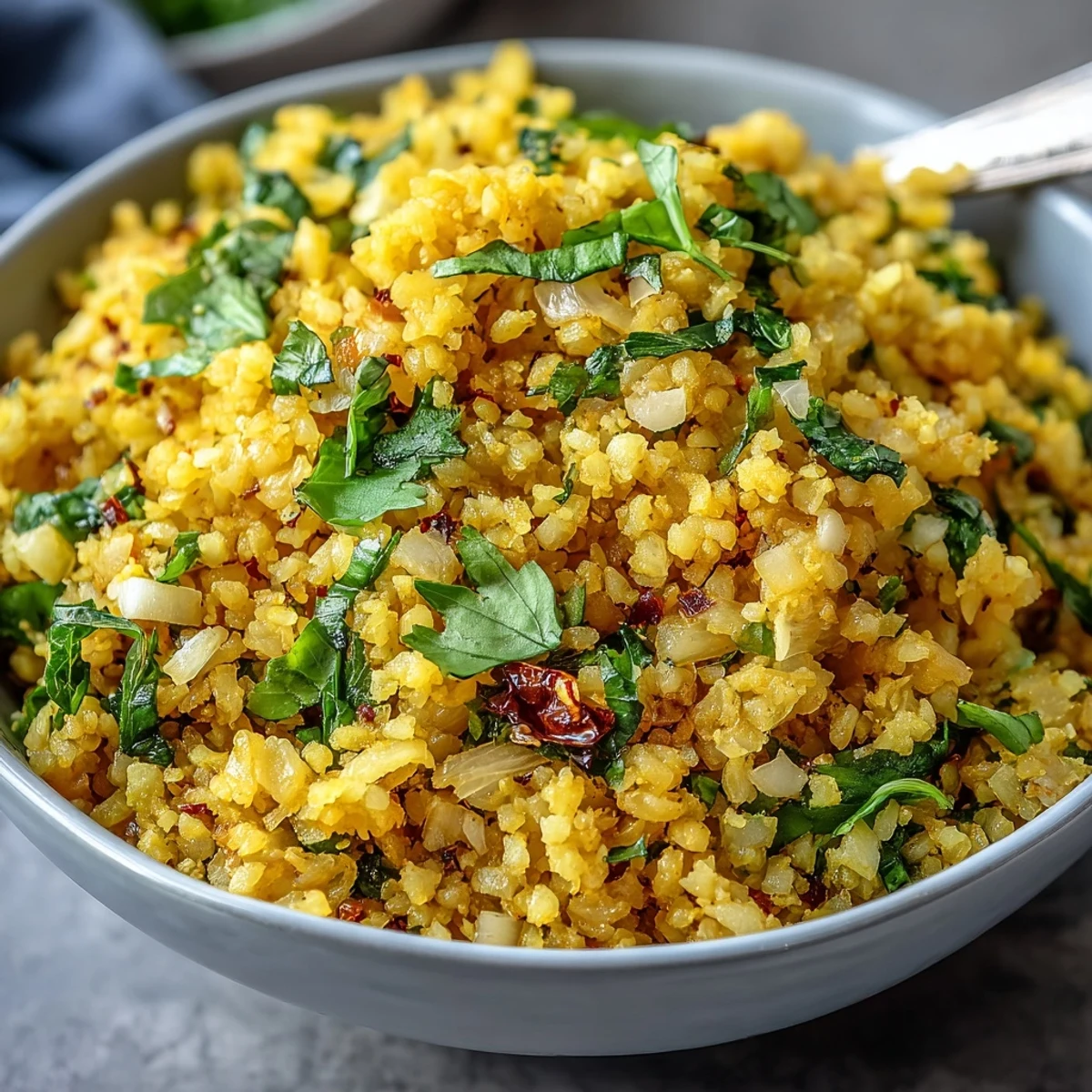 Turmeric Cauliflower Rice - A Vibrant Anti-Inflammatory Side Dish