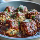 Slow cooker meatballs in marinara sauce, tender and juicy, served with rich tomato sauce for a comforting meal.