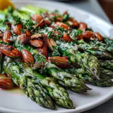 Lemon Butter Asparagus Almonds