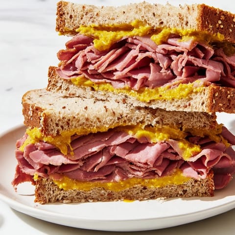 Pastrami on Rye Sandwich
