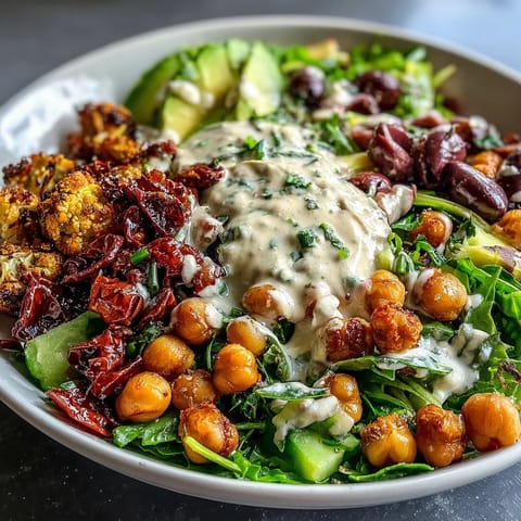 Vegan Mediterranean Buddha Bowl