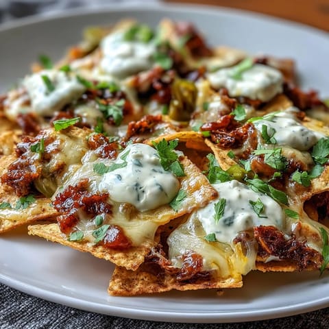 Loaded Nachos with Jalapeños