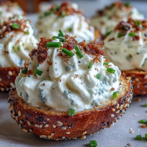 Everything Bagel Deviled Eggs brimming with creamy filling and poppy.