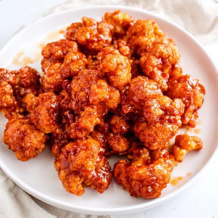 Fiery, perfectly baked Buffalo Cauliflower Wings, a vegetarian alternative to classic game-day snacks.