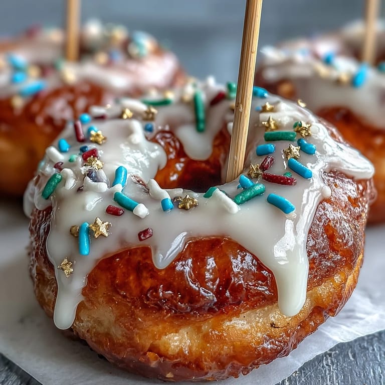 A stunning, easy Graduation Party Donut Tower with Sprinkles, perfect for dessert tables.