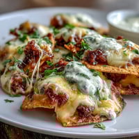 Loaded Baseball Nachos with Jalapeños and Cheese Sauce, a crowd-pleasing snack piled high with seasoned beef, melted cheese, and spicy jalapeños.